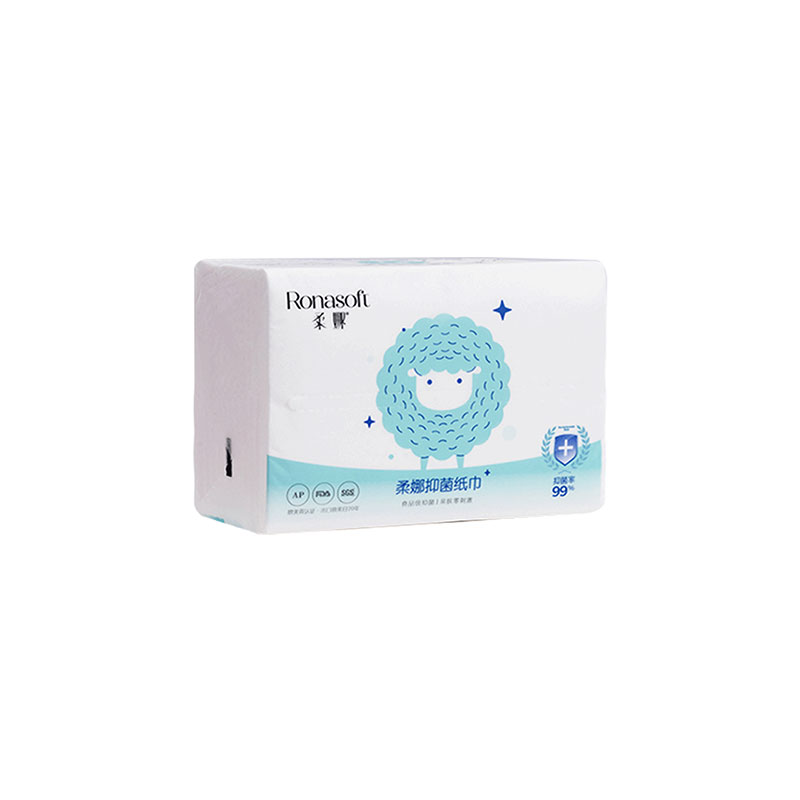 Bacteriostatic Virgin Wood Pulp Soft-Packed Facial Tissue