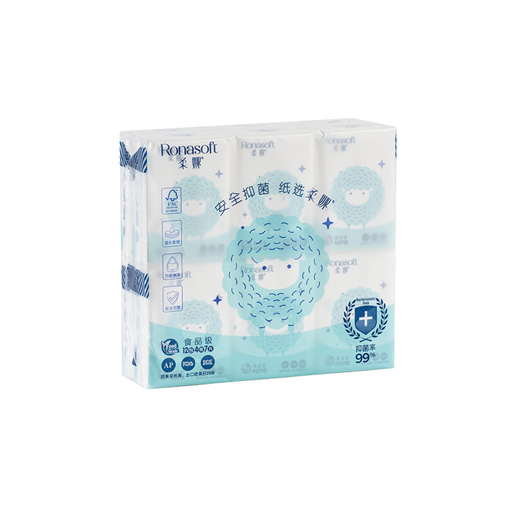 RONASOFT 4 ply customizable mini handkerchief tissue pocket facial tissue