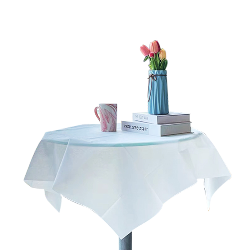 WHITE ROUND TABLE CLOTH