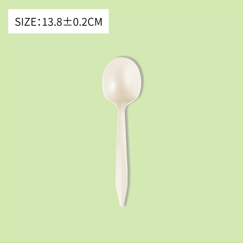 Disposable Corn Starch Based Material 6'' Spoon 13.8CM