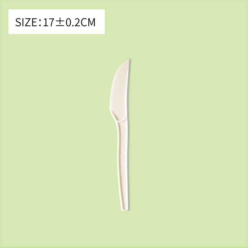 Disposable Corn Starch Based 6.5'' knife 17CM