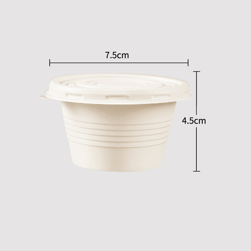 Corn Starch Based Material Disposable 4OZ Sauce Cup 7.5CM*4.5CM